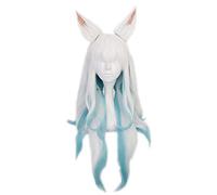 WHBHD Spirito Fiore Ahri Parrucca Lunga con Orecchie Costume Cosplay Resistente al Calore Resistente al Calore Parrucche Parrucche Parrucche for Parrucche