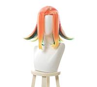 WHBHD Star Guardian Neeko Cosplay Parrucche Breve Breve Mixed Color Game Cosplay Wig Resistente al Calore Capelli Sintetici Resistenti al Calore Halloween