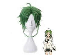 WHBHD Sylphiette Greyrat Parrucca Anime disoccupazione reincarnazione Cosplay Mushoku Tensei Verde Corto Corto Resistente al Calore Parrucche for Capelli Sintetici