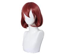 WHBHD The Anime Air Killer Coplay Mask Mask Man 35 cm Red Resistente al Calore Capelli Sintetici Anime Cosplay Parrucche di Halloween Party Party