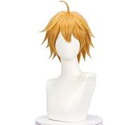 WHBHD Tohma Cosplay Parrucca Game Genshin Impact Tohma Brown Brown Coda di Cavallo Peluca Anime Anime Halloween Party Carnival Play Parrucche