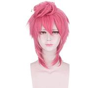 WHBHD Trish Una Cosplay Wig JoJo Bizarre Adventure Cosplay Resistente al Calore Parrucche Sintetiche Parrucche del Partito Parrucca di Halloween Cosplay Abiti for Le Donne