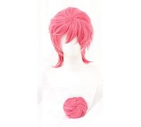 WHBHD Trish Una Wig Cosplay JoJo Bizarre Adventure Cosplay Resistente al Calore Resistente al Calore Parrucche Parrucche Parrucca for Partito Halloween Cosplay for Le Donne