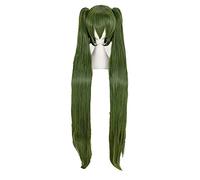 WHBHD Vocaloid Senbonzakura Miku Parrucca Cosplay 120 cm Lungo Militare Militare Verde Resistente al Calore Parrucca for Capelli Sintetici + Tappo della Parrucca