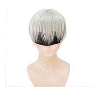 WHBHD Yorha No.9 Parrucca di Tipo S Parrucca Cosplay Nier: Automata 9S Costume Play Party Costumes Capelli