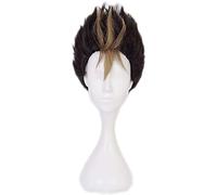 WHBHD Yu Nishinoya Parrucca Parrucca Brown Cosplay Boy for Haikyuu Capelli Resistenti al Calore con Cappuccio for la Festa di Halloween