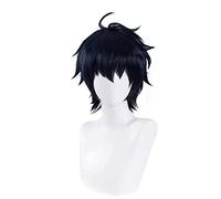 WHBHD Yuichiro Hyakuya Cosplay Seraph of The End Cosplay Men's Black Wig Cosplay Resistente al Calore Parrucche Sintetiche Anime Cosplay Parrucche