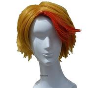 WHBHD Yuri !!! in Poi Ghiaccio Minami Kenjiro Parrucche Cosplay Corto Golden Red Red Resistente al Calore Capelli Sintetici Capelli + Cappuccio Parrucca