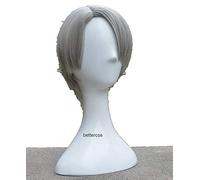 WHBHD Yuri !!! On Ice Victor Victor Nikiforov Parrucche Cosplay Corti Corti Argento Grigio Resistente al Calore Parrucca Sintetica Capelli + Tappo della Parrucca