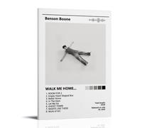 WHBRFO Benson Boone Walk Me HomePoster per camera da letto, arte estetica, decorazione artistica da parete, decorazione artistica da parete, decorazione artistica da parete su tela, per soggiorno, con