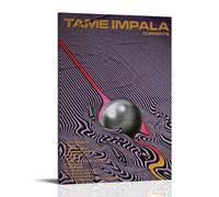 WHBRFO Currents-Tame Impala, poster artistico estetico per camera da letto, decorazione artistica da parete, decorazione artistica da parete su tela, per soggiorno, stile cornice, 30 x 45 cm