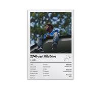 WHBRFO Poster artistico estetico 2014 Forest Hills Drive by J. Cole, per camera da letto, decorazione artistica da parete, decorazione artistica da parete su tela, per soggiorno, senza cornice, 30 x
