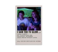 WHBRFO Poster decorativo da parete con scritta "I Saw The TV Glow", per camera da letto, decorazione artistica da parete per soggiorno, senza cornice, stile 50 x 75 cm