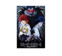 WHBRFO Poster decorativo da parete con scritta "The Death Note", decorazione artistica da parete per camera da letto, soggiorno, senza cornice, stile 30 x 45 cm