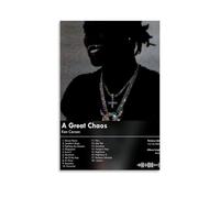 WHBRFO Poster decorativo decorativo da parete su tela, motivo: A Great Chaos di Ken Carson, per camera da letto, soggiorno, senza cornice, 50 x 75 cm