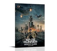 WHBRFO Poster decorativo decorativo da parete su tela, motivo: labirinto The Death Cure, per camera da letto, soggiorno, con cornice, stile 20 x 30 cm
