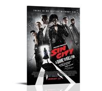 WHBRFO Poster decorativo decorativo da parete su tela per camera da letto, soggiorno, con cornice, stile cornice, motivo: Sin City A Dame to Kill For, 20 x 30 cm