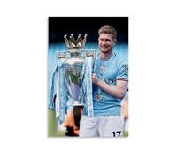 WHBRFO Poster di Kevin De Bruyne- Poster decorativo da parete su tela, per camera da letto, soggiorno, senza cornice, stile 50 x 75 cm