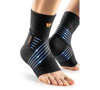 WHCOOL Fascia per caviglia in tessuto a rete 3D, per fascite plantare e tendine d'Achille, regolabile, stabilizza delicatamente, per sport (nero, XL)