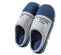 WHDMKUS Pantofole di Cotone Pannelli di Cotone Maschile Extra di Grandi Dimensioni per Casa Usano La Suola Spessa più Pannelli di Cotone di Velluto di Velluto-Verde Nascosto-50-51