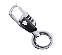 WHDPPP Auto Portachiavi per Suzuki SX4 Vitara SX4 S-Cross S-Cross Alivio Jimny - Portachiavi Cromato 3D Regali Famiglia per Uomini Donne Accessori di Ricambio per Portachiavi Creativo,A