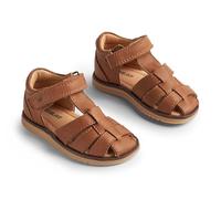 Wheat Geschlossene Sandale Sky-Unisex-Echtes Leder, Scarpe per Chi Inizia a Camminare Bambini, 9002 Cognac, 23 EU