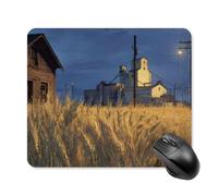 Wheat Is out of Town Tappetino Mouse Portatile Mousepad Soffice Tappetino per Mouse per Gioco Casa Computer 25X30Cm