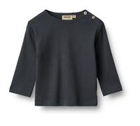 WHEAT - Kid's Rib T-Shirt L/S Milo - Maglia a manica lunga 50 grigio/nero