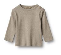 WHEAT - Kid's Rib T-Shirt L/S Milo - Maglia a manica lunga 74 beige
