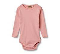 Wheat Ragazze Rib Body Pagliaccetto Manica Lunga Regole GOTS Certificato