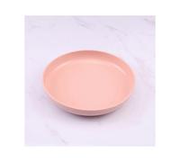 Wheat Straw Plate, Environmentally Friendly and Healthy / Non-Toxic, Multifunctional Plate, Not Easy To Break, Color: Pink