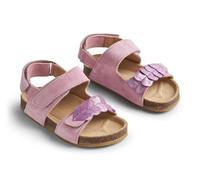 Wheat Zehenfreie Kork-Sandale Clara-Unisex-Echtes Leder, Scarpe per Chi Inizia a Camminare Bambini, 1161 Spring Lilac, 25 EU