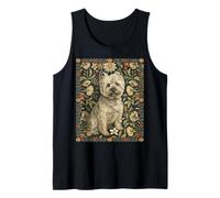 Wheaten Cairn Terrier nel Giardino Floreale in Stile William Morris Canotta
