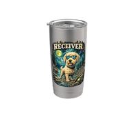 Wheaten Terrier Fetch Specialist Design Terrier Adventures Bicchiere termico in acciaio inox doppia parete