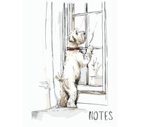 Wheaten Terrier Notebook: Waiting by the Window, College Ruled 8.25x11, 150 Pages