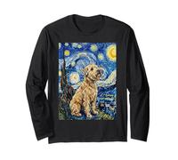 Wheaten Terrier Notte Stellata Van Gogh Dog Art Maglia a Manica