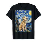 Wheaten Terrier Notte Stellata Van Gogh Dog Art Maglietta