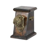 Wheaten Terrier - urna di legno con l'immagine di un cane Art Dog IT Tipo 3