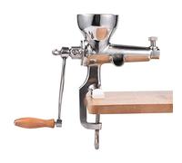 Wheatgrass - Spremiagrumi manuale in acciaio inox a forma di di grano e foglie verdi, facile da pulire