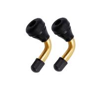 WheatThrive 2 steli della valvola del pneumatico di scooter elettrico a 90 gradi, sostituzione tubeless per moto ed EV, rame e gomma