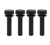 WheatThrive 4 piedini per griglia del bruciatore, cuscinetti paraurti in gomma resistente al calore, per GE WB02X24790, nero