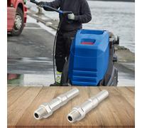 WheatThrive Adattatore per idropulitrice ad alta pressione, giunto a innesto rapido, per Karcher Bosch Nilfisk, attacco a baionetta da 1/4", metallo, confezione da 2