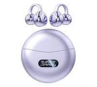 WheatThrive Auricolari wireless a conduzione ossea, controllo intelligente touch 9D, modalità stereo-mono, cuffie da gioco per sport, 12 x 8 x 3 cm (blu)