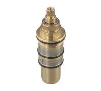 WheatThrive Cartuccia termostatica in ottone, nucleo valvola doccia, kit di riparazione miscelatore, completamente in rame, controllo 20-48 °C, per doccia con asta quadrata e incasso