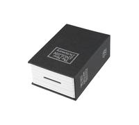 WheatThrive Cassaforte per libri con serratura a combinazione, nascondiglio segreto per contanti, gioielli, chiavi, decorazione discreta per casa e ufficio, nero