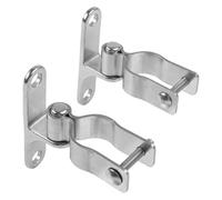 WheatThrive Cerniere per cancello in acciaio inox, staffe resistenti 304, per pali da 35 mm, confezione da 2