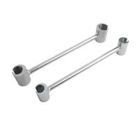WheatThrive Chiave regolabile, strumento per cerniera a bandiera, allineamento cerniere, doppia testa 8-25 mm, acciaio zincato, compatto 21 cm per riparazione cancelli