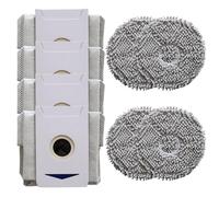 WheatThrive Confezione da 4/10 sacchetti per aspirapolvere Ecovacs Deebot T30S, T30 Pro, T30 Max, T30 Plus, Omni & X2 Combo, 3L sacchetti di ricambio per aspirapolvere a vuoto automatico