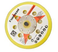 WheatThrive Disco abrasivo, platorello, spugna lucidatrice, 125 mm, 8 fori, per levigatrice ad aria lucidatrice con filettatura 5/16 UNF
