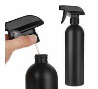 WheatThrive Flacone spray da 500 ml, nebulizzatore d'acqua regolabile per parrucchieri, barbieri, piante e pulizia fai da te, nero